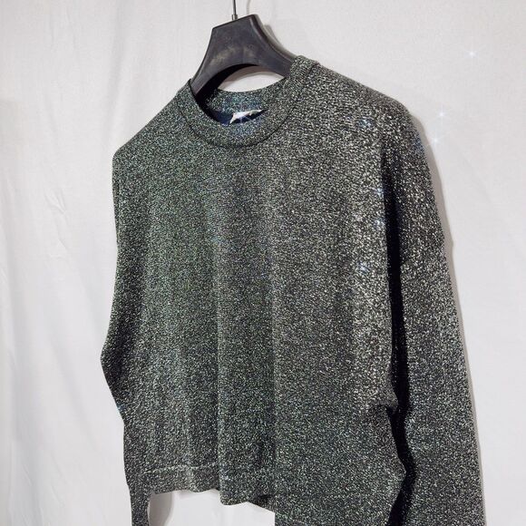 Levi’s Women’s Wool Blend Sparkly Shimmer Sweater Holiday Christmas New Year S - Picture 4 of 16